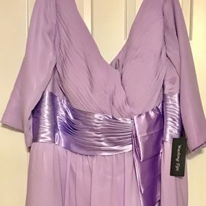 Plus Size Lavender Bridesmaid Dress